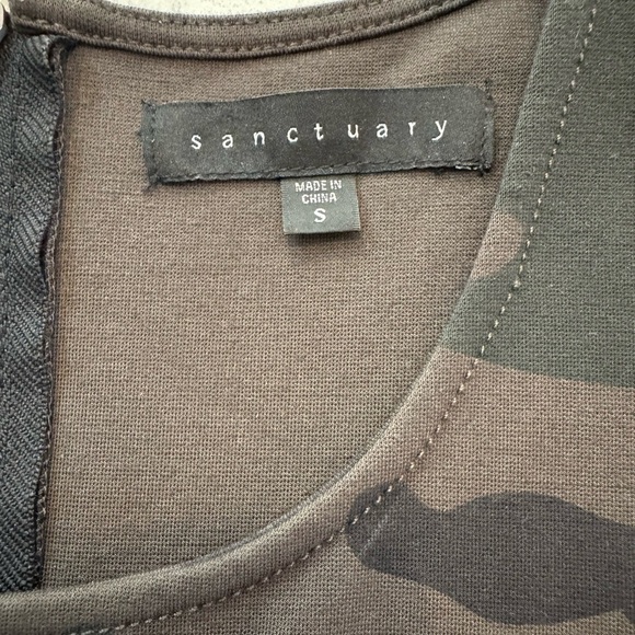 Sanctuary women’s Sz Small sleeveless camouflage Mod Molly Mini Dress - Picture 7 of 11